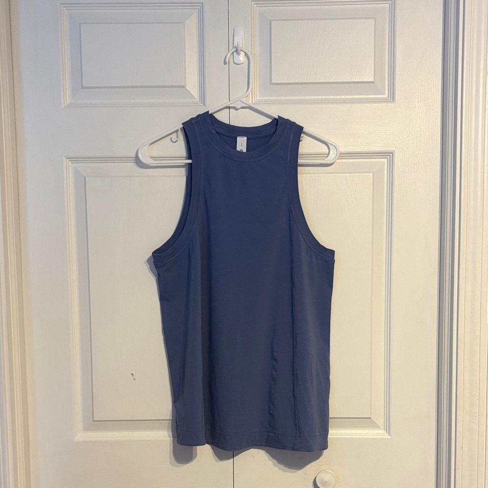 Cornflower blue Lululemon tank top